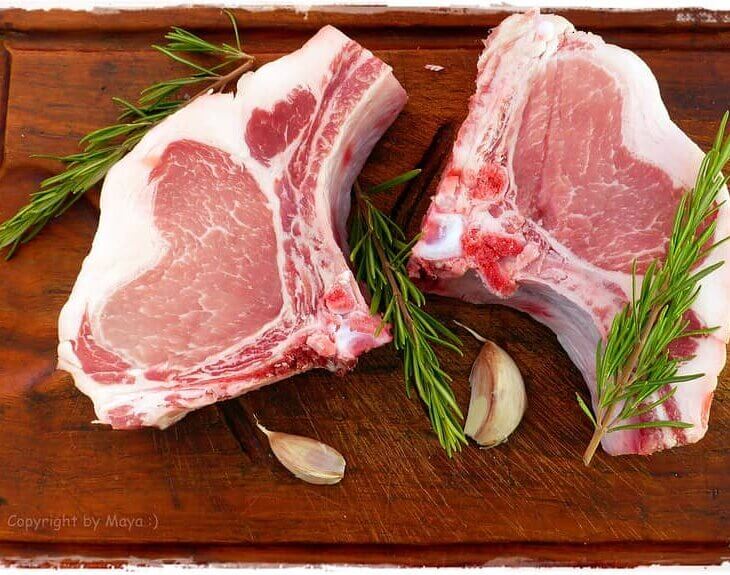 pork chops ready to cook