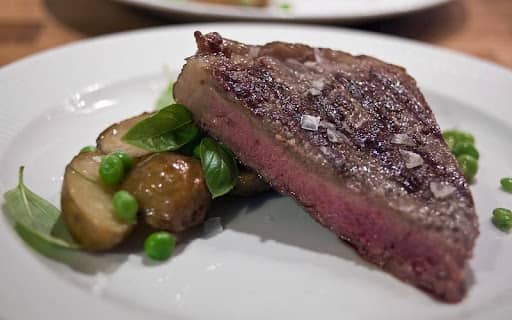 pan seared t-bone steak