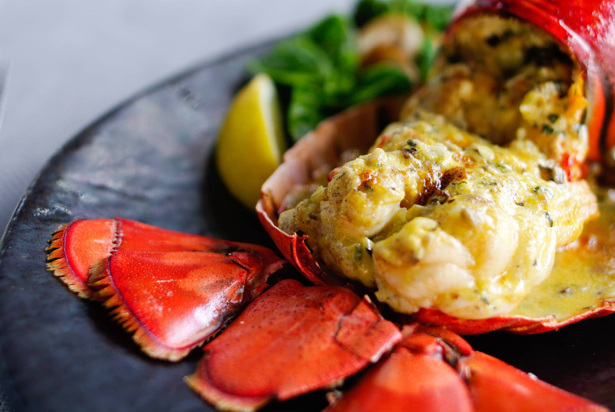 lobster with sauce