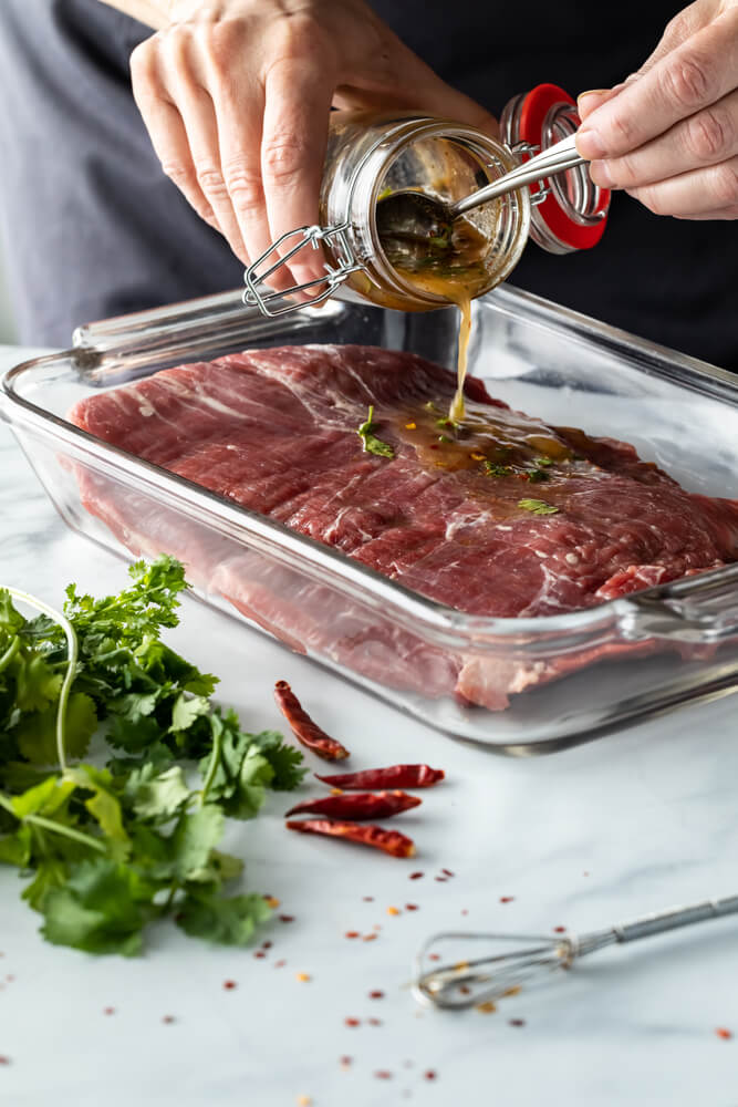 marinating a chuck steak