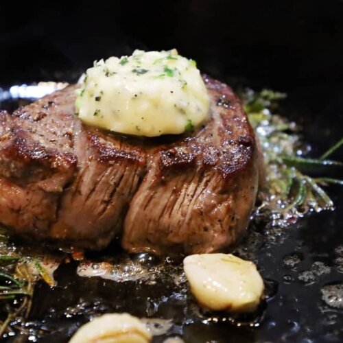 pan seared filet mignon