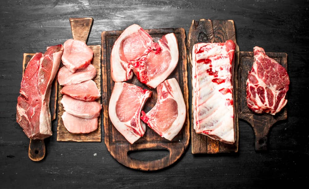 different cuts of pork chops