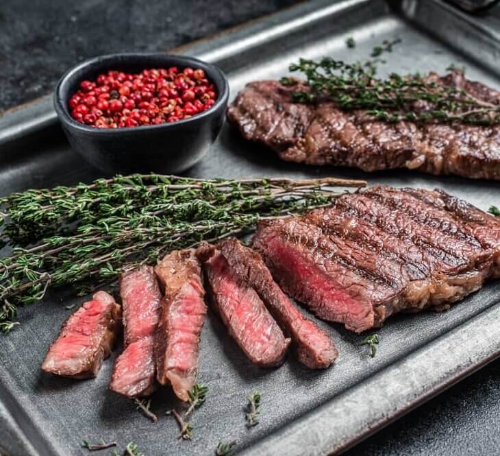 oven cooked strip steak