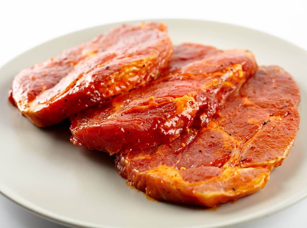 tenderizing pork chops with marinade