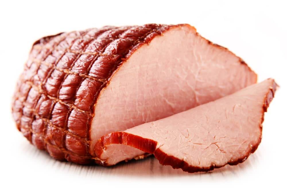 sliced traditional ham