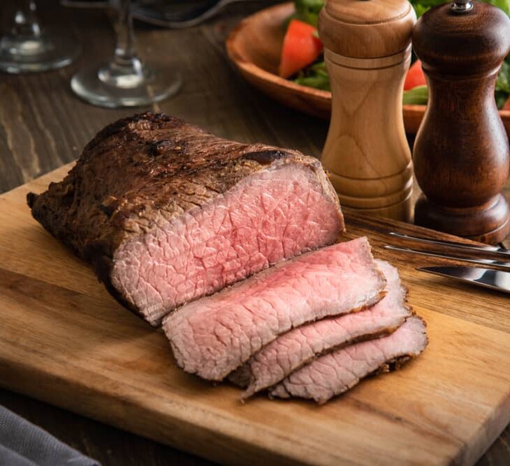 cooked bottom round roast