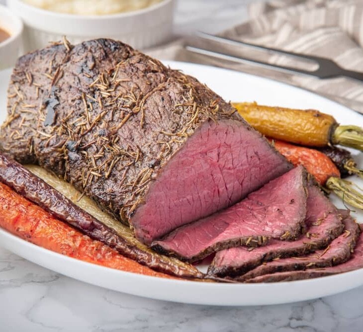 cooked top round roast