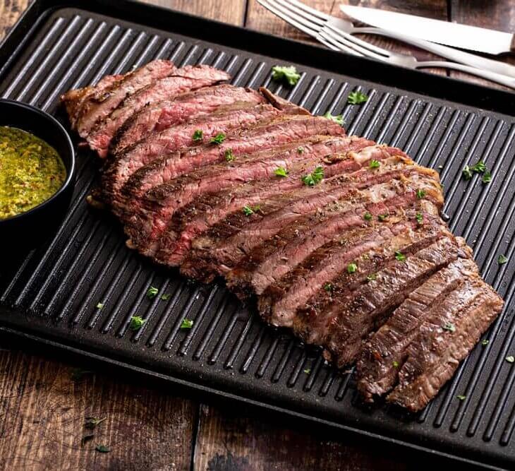 slow cooked flank steak