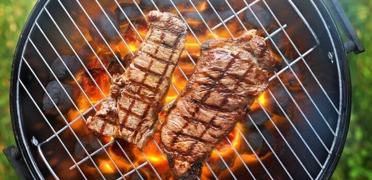 grilling strip steak