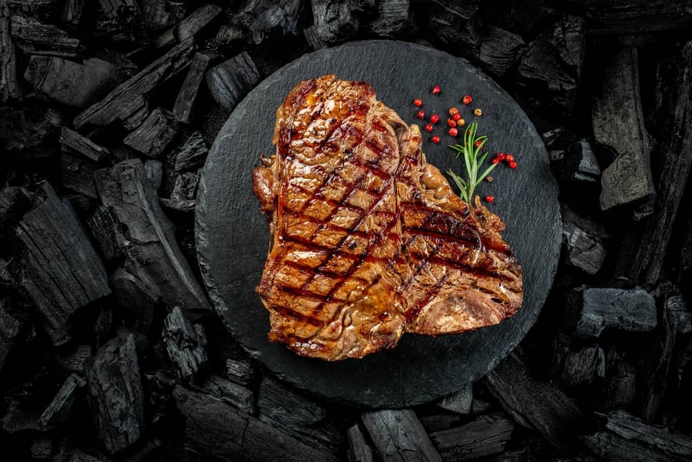 oven cooked t-bone steak