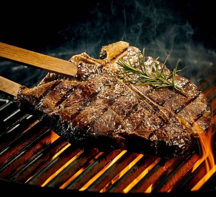 grilling t-bone steak