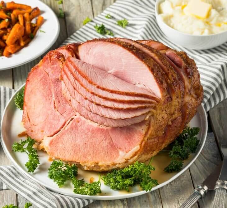 smoked spiral ham