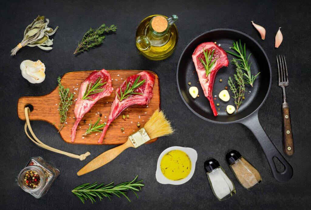 seasoning lamb chops