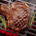porterhouse steak on the grill
