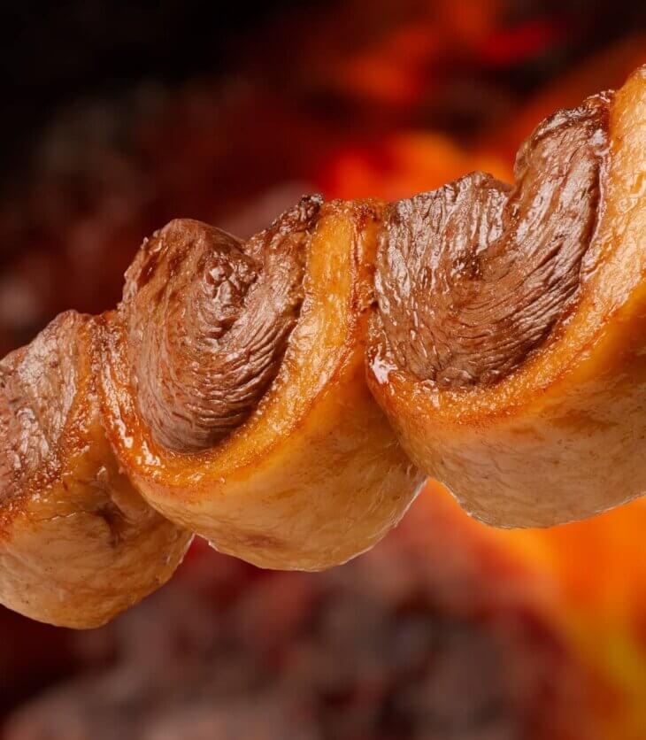 smoking picanha steak