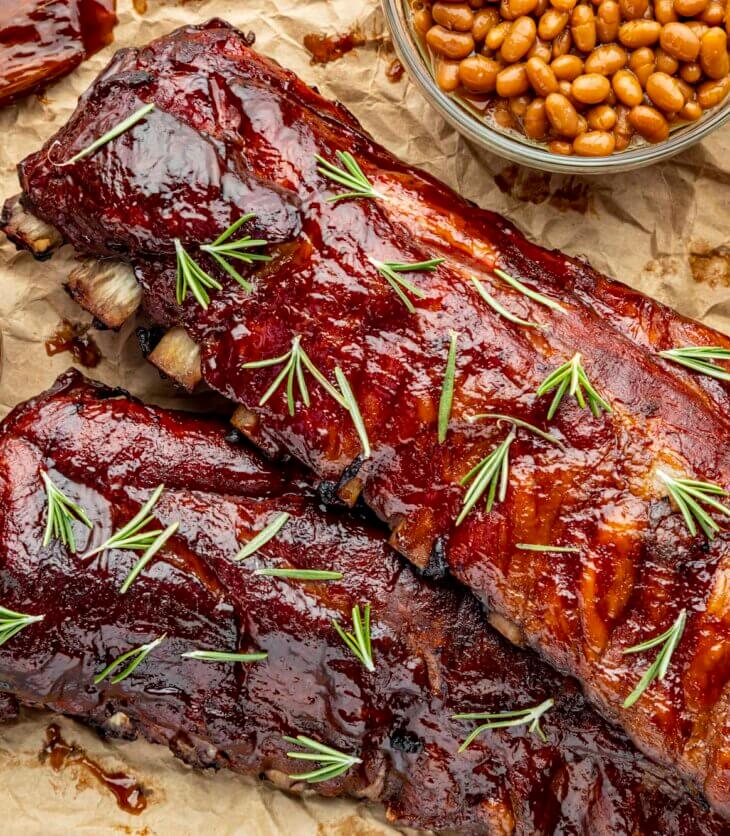 marinated pork ribs