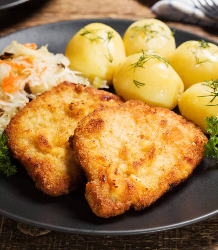 breaded pork chops