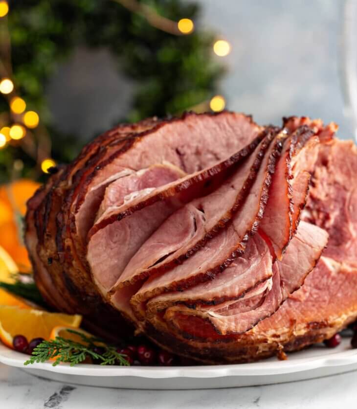 cooked spiral ham