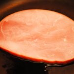 ham steak on stove