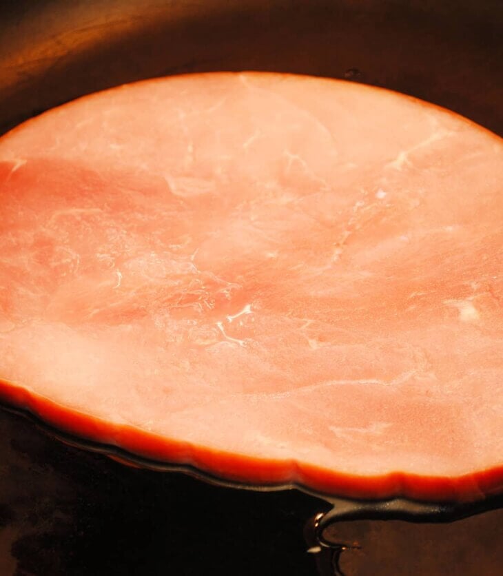 ham steak on stove