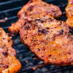 grilled pork shoulder steaks