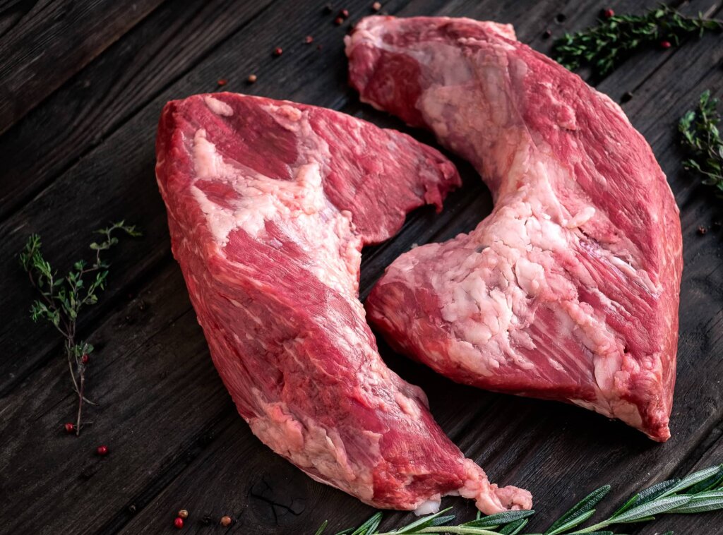 raw tri tip steak