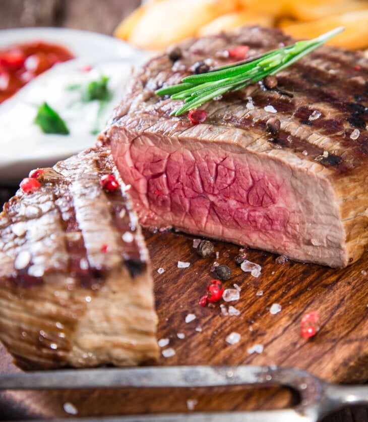 reverse seared sirloin steak