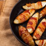 bacon wrapped potato wedges