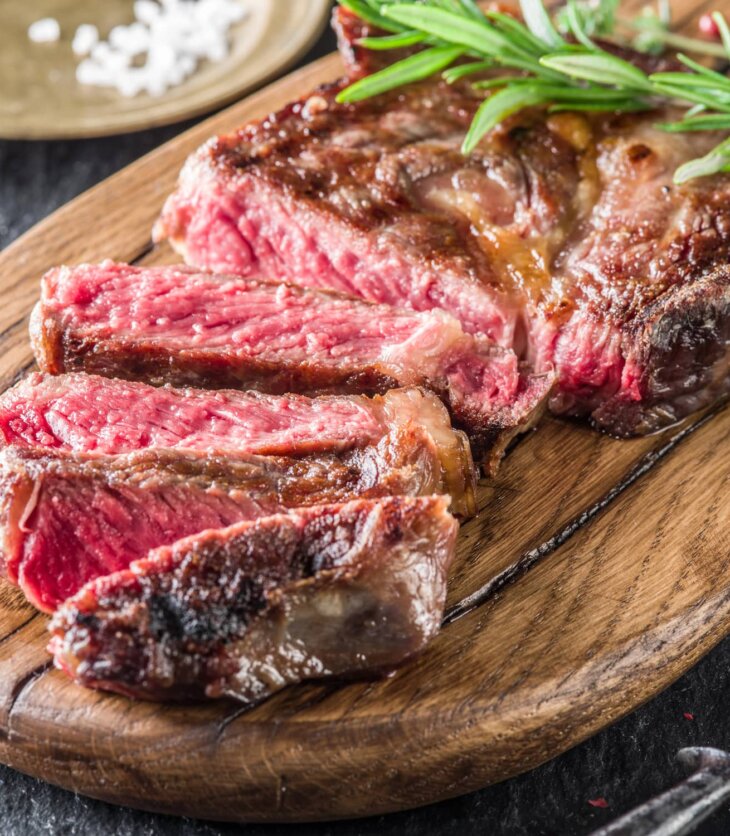 juicy and tender ribeye steak