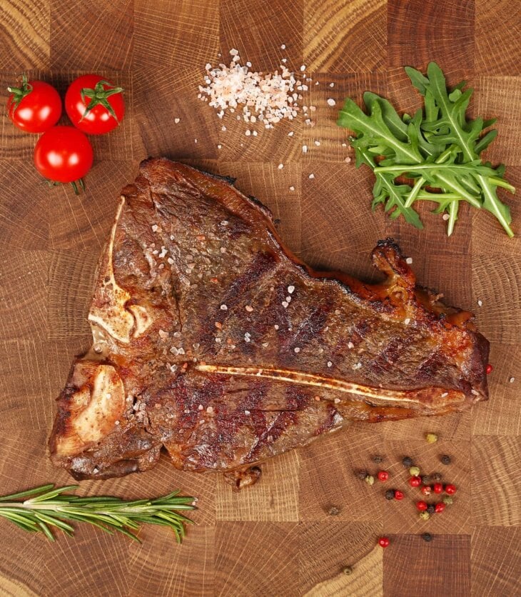 broiled porterhouse steak