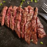 reverse seared skirt steak