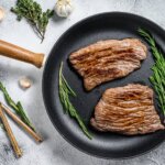 reverse sear flat iron steak