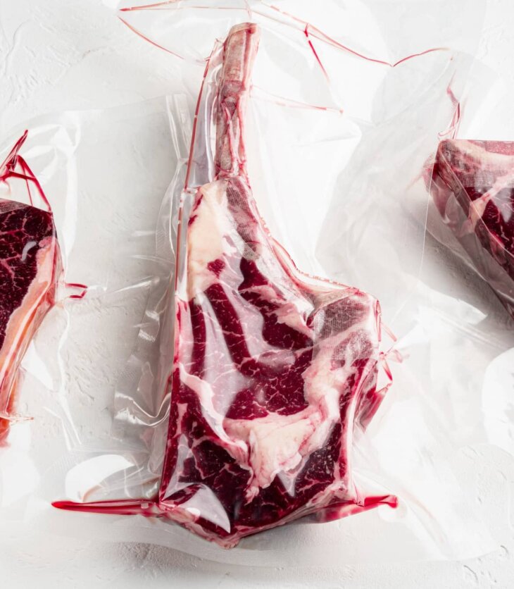 sous vide tomahawk ribeye steak