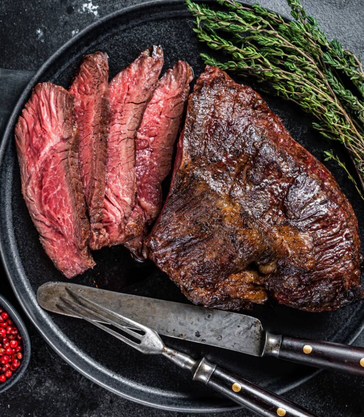 smoked tri tip steak