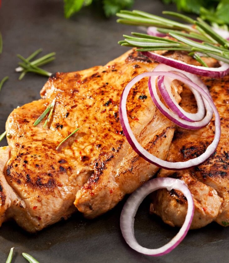 pan fried pork loin steaks