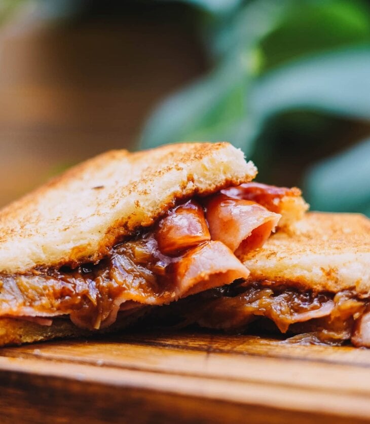 smoky bbq cube steak sandwich