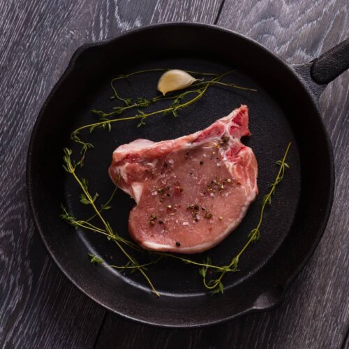 pan seared pork chops