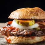 smoked brisket burger